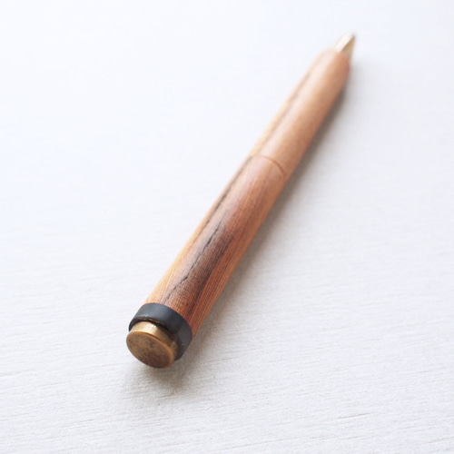 A】PEN crack【屋久杉×水牛角｜回転式】数量限定 ○ 木軸/屋久杉/真鍮