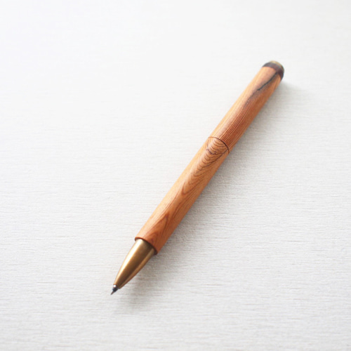 A】PEN crack【屋久杉×水牛角｜回転式】数量限定 ○ 木軸/屋久杉/真鍮
