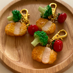 ♡チキン南蛮バーガーCookie♡こぐま　フェイクフード　樹脂粘土　チャーム ♡チキン南蛮バーガーCookie♡こぐまフェイクフード樹脂粘土チャーム