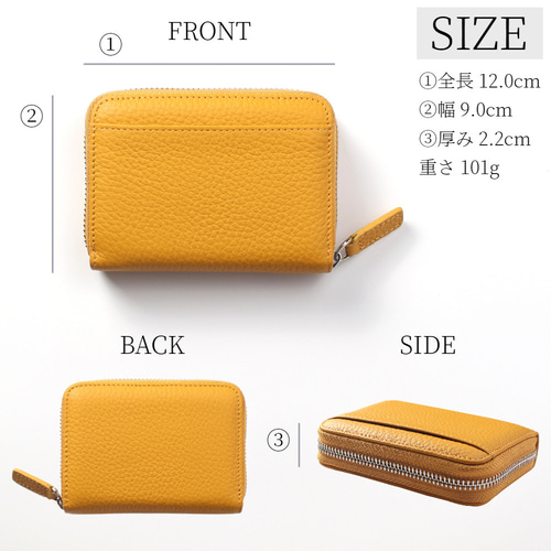 本革 ミニ財布 カードケース 小銭入れ レザー コンパクト じゃばら 大