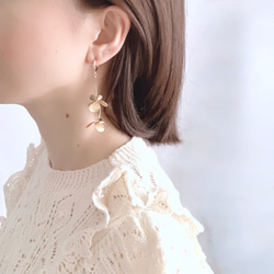 Blooming Flower Clip on Earrings【2023.A/W】 14枚目の画像