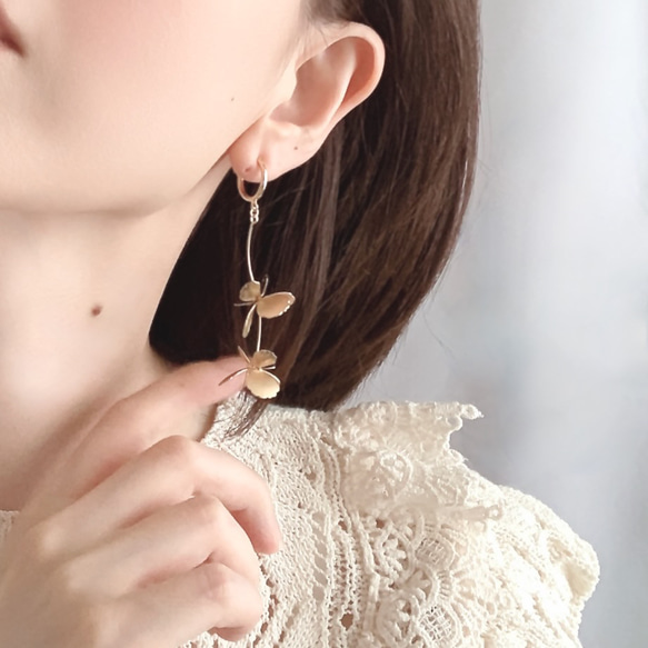 Blooming Flower Clip on Earrings【2023.A/W】 13枚目の画像