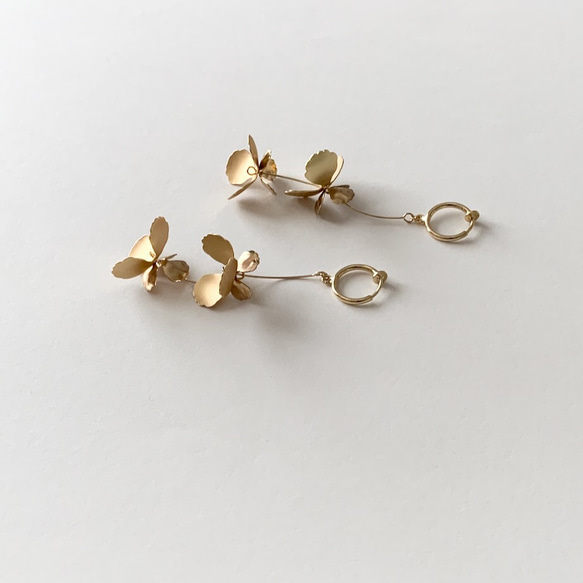 Blooming Flower Clip on Earrings【2023.A/W】 4枚目の画像