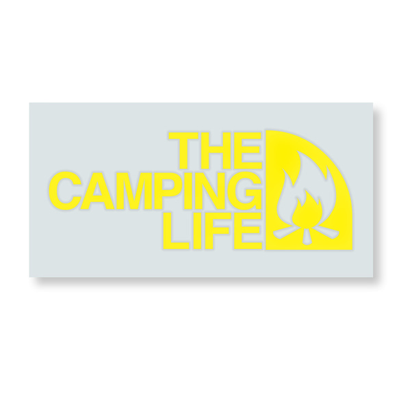 キャンプ ステッカー THE CAMPING LIFE グッツ アウトドア ２サイズ ステッカー 5枚目の画像