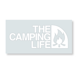 キャンプ ステッカー THE CAMPING LIFE グッツ アウトドア ２サイズ ステッカー 6枚目の画像
