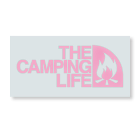 キャンプ ステッカー THE CAMPING LIFE グッツ アウトドア ２サイズ ステッカー 8枚目の画像