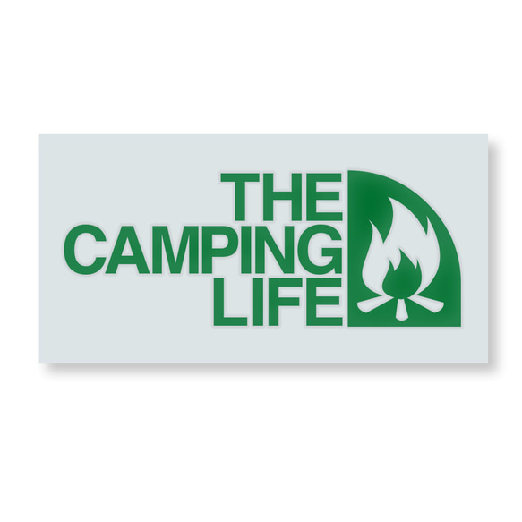 キャンプ ステッカー THE CAMPING LIFE グッツ アウトドア ２サイズ ステッカー 11枚目の画像