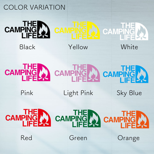 キャンプ ステッカー THE CAMPING LIFE グッツ アウトドア 2