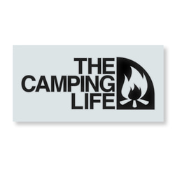 キャンプ ステッカー THE CAMPING LIFE グッツ アウトドア ２サイズ ステッカー 4枚目の画像