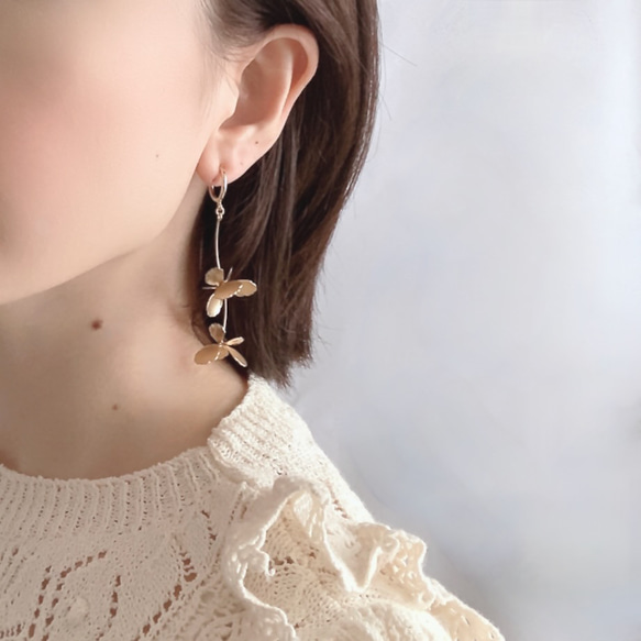Blooming Flower Pierced Earrings【2023.A/W】 11枚目の画像