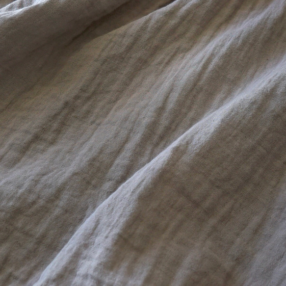 2wayアンブレラケープブラウス/ピンクベージュ/知多木綿ダブルガーゼ 10枚目の画像