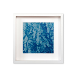 【自然のポートレート】 ボタニカルアート　ブルー　樹木　モダン　インテリアアート　植物 1枚目の画像