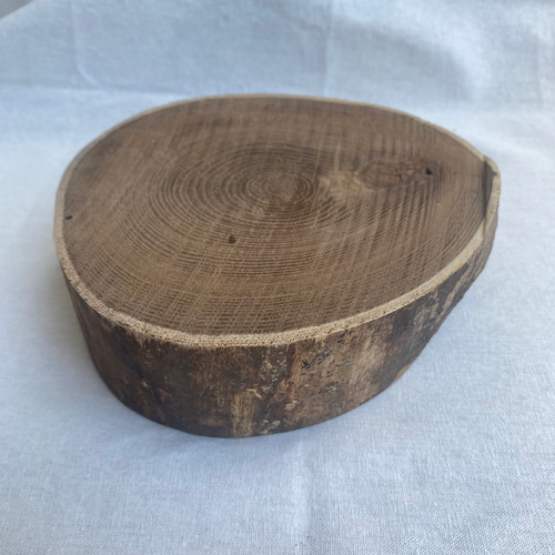 切り株 ディスプレイスタンド 槐 丸太 皮剥ぎ 皮あり その他インテリア