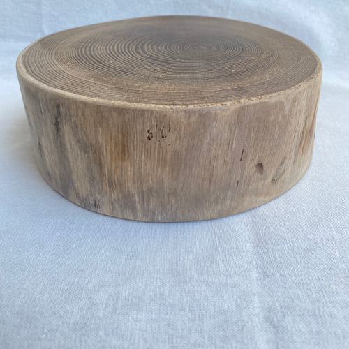 切り株 ディスプレイスタンド 槐 丸太 皮剥ぎ 皮あり その他インテリア