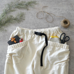 素色營地工作褲/米色/三河紡織 第6張的照片