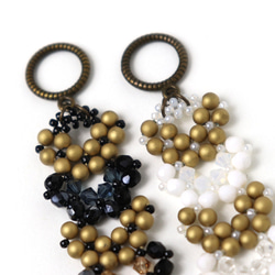 ◇ キット ガラスビーズとパールのブレスレット 選べる2色 ビーズキット アクセサリー制作キット ハンドメイド 大人 4枚目の画像