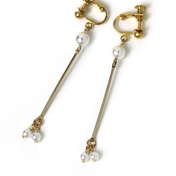 ◇ キット スティックパーツの簡単イヤリング（ピアス）ビーズキット アクセサリー制作キット ハンドメイド てづくり 大人 2枚目の画像