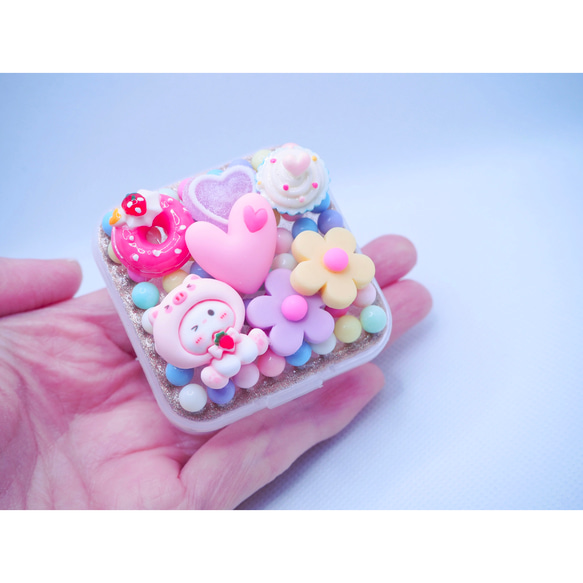 デコレーション 盛り沢山 小物入れ ケース ぶたさん いちご お花 