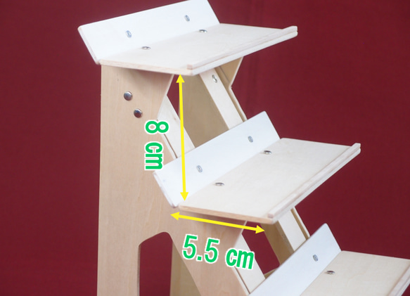 小さめパタポン棚Ａ４　３段 2枚目の画像