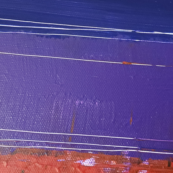 ひろ・あおき　作　「盤030」　アクリル/キャンバス　S3　27.3x27.3cm　抽象絵画　現代アート　スクエア 13枚目の画像