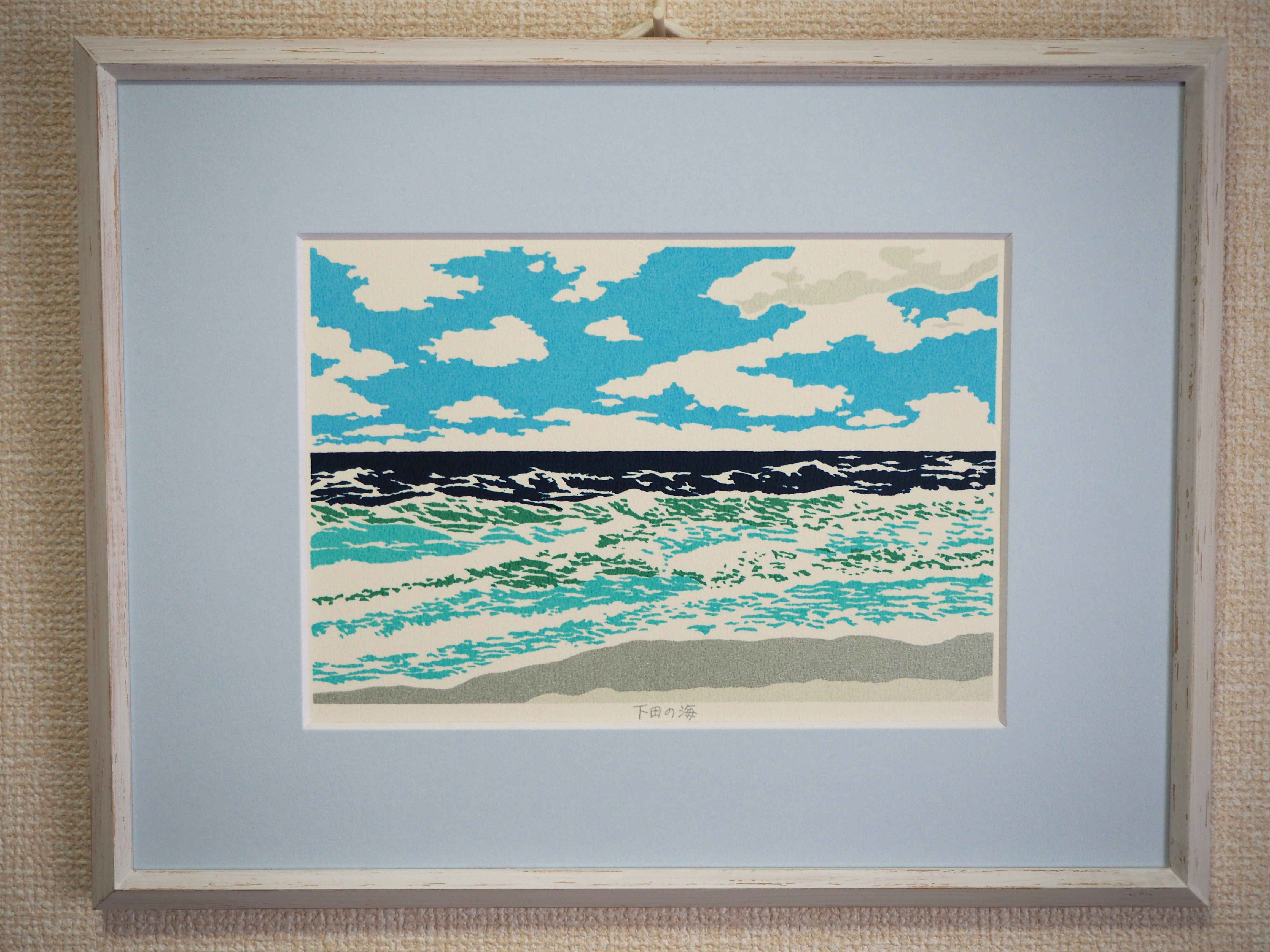 藤城清治 「月輪に向かって」 キャンバスにジクレー 作品証明