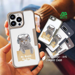 with NYAGO ストラップホール スマホショルダー ロングストラップ 猫