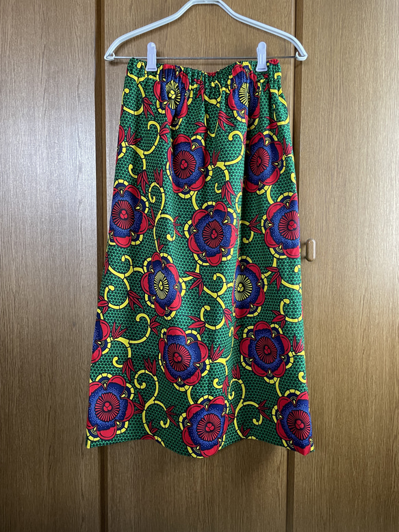 アフリカ布　タイトスカート　ロングスカート　アフリカン 5枚目の画像