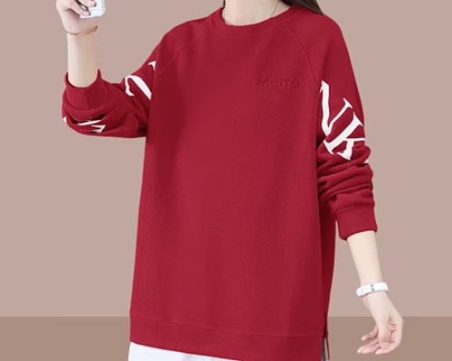 春秋の新型のゆとり 大きいサイズ婦人服の上着 Tシャツ ゆず美衣
