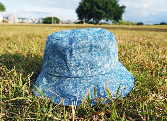 2is HT13LM 漁夫帽 遮陽帽 防曬 帆布雪花 藍色 第1張的照片