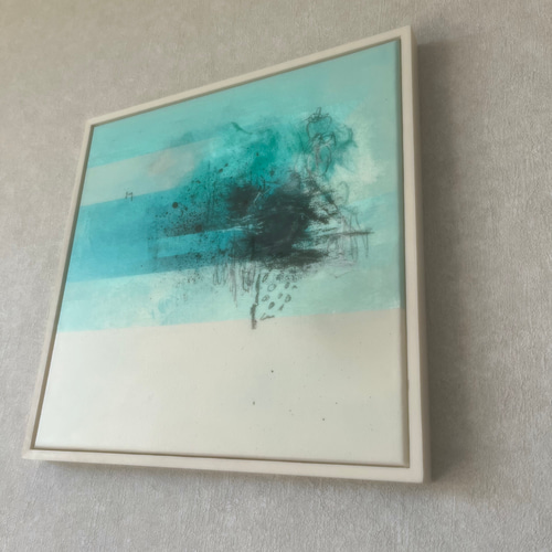 現代アート　35×35㎝　フレーム付き　インテリア　モダン　アートパネル　抽象画 現代アート 35×35㎝ フレーム付き インテリア モダン アート