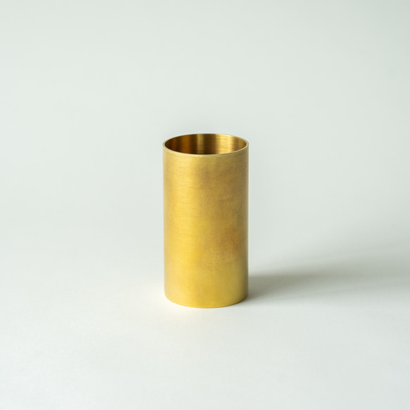 【受注製作】ミニマルホルダー＜サークル-H100＞/真鍮　ペン立て　花瓶　カトラリースタンド 5枚目の画像