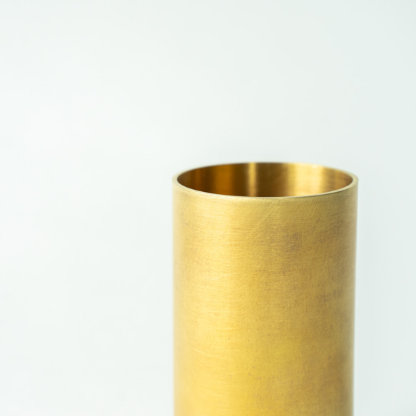 【受注製作】ミニマルホルダー＜サークル-H100＞/真鍮　ペン立て　花瓶　カトラリースタンド 8枚目の画像