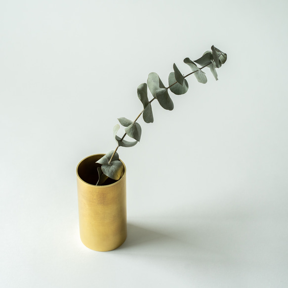【受注製作】ミニマルホルダー＜サークル-H100＞/真鍮　ペン立て　花瓶　カトラリースタンド 3枚目の画像