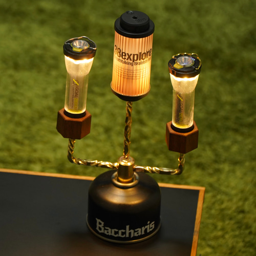 OD缶 真鍮スタンド Baccharis@バンドメイド | OD缶スタンド あえて真鍮を黒くし