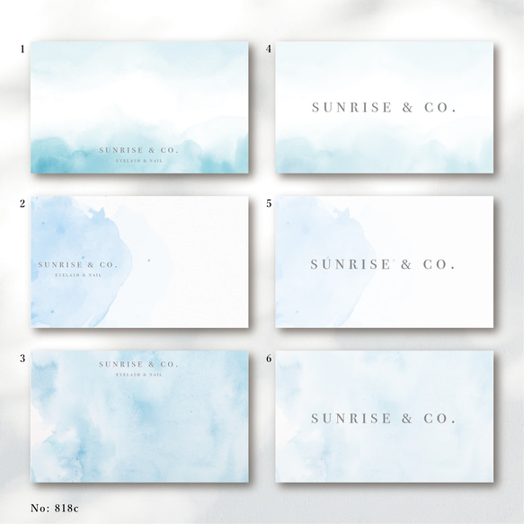 ショップカード アクセサリー台紙 サンキューカード 名刺 No.51 【公式