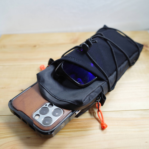 ONS EB】ULショルダーハーネス スマホポーチ ECOPAK ブラック