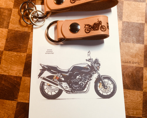 CB400SF ハイパーVTEC Revo オリジナルレザーストラップセット