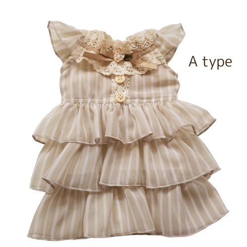 最終お値引き♡アトリエgg フラワープリント犬服 再販✩.*˚クラシカルフラワーワンピ・Koguma dress・犬服 ペット