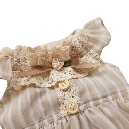 再販✩.*˚クラシカルフラワーワンピ・Koguma dress・犬服 ペット