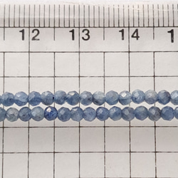 デニムブルーサファイア ボタンカット 3mm 20個 4枚目の画像