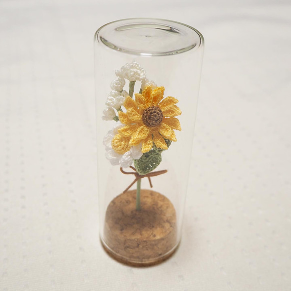 夏の花束ガラスボトルフラワー 5枚目の画像