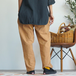 【福袋】三格紗衛衣/本色+素色營地工作褲/棕色 第16張的照片