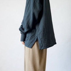【福袋】三格紗衛衣/黑色+素色營地工作褲/灰色 第11張的照片
