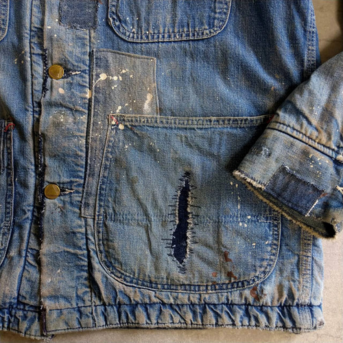 パッチワークリペア ビンテージ 50s～60s デニム カバーオール