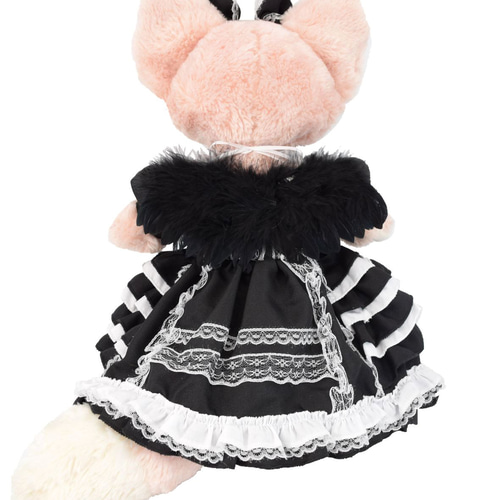 【章姫】リーナベル　コスチューム　ティペットとブラックドレス　2セット リーナベル 服 着せ替え コスチューム ニットセーラーセット