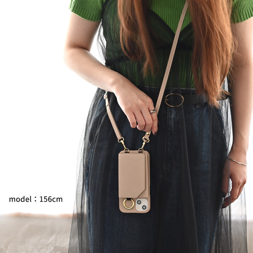 スマホショルダー 多機種対応【 付け替え 三つ折りカードケース スマホショルダー 多機種対応【 付け替え 三つ折りカードケース