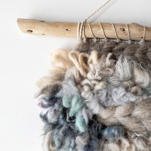 一点もの】流木 ウィービングタペストリー 『木霊の宿る樹, b