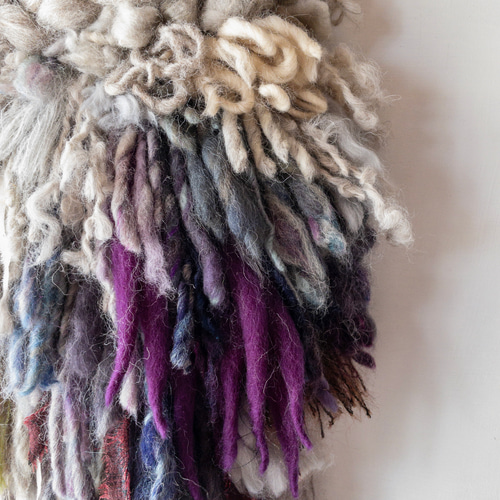 一点もの】流木 ウィービングタペストリー 『木霊の宿る樹, b