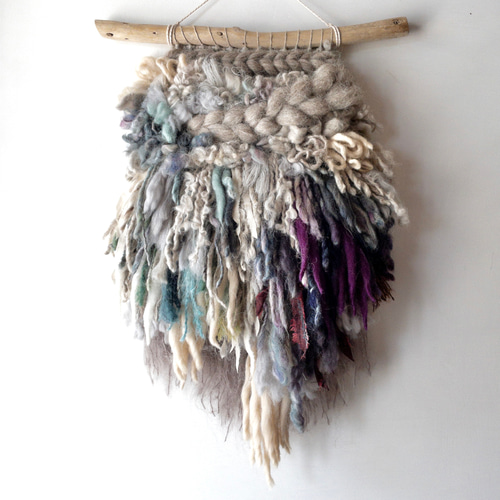 一点もの】流木 ウィービングタペストリー 『木霊の宿る樹, b