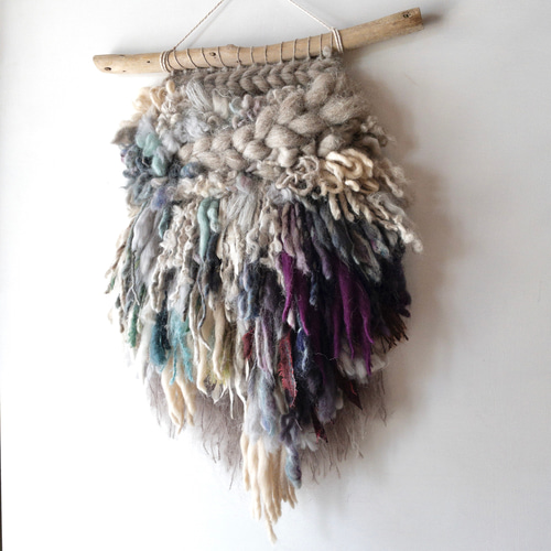 一点もの】流木 ウィービングタペストリー 『木霊の宿る樹, b